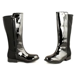 Stuart Weitzman Girls Fifty Fifty Classic Knee High Boot Size 5 Side Zip Patent